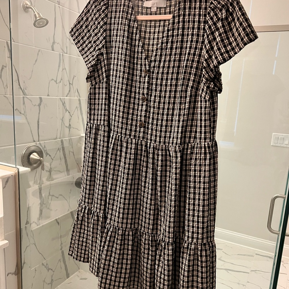LOFT Plaid Sundress